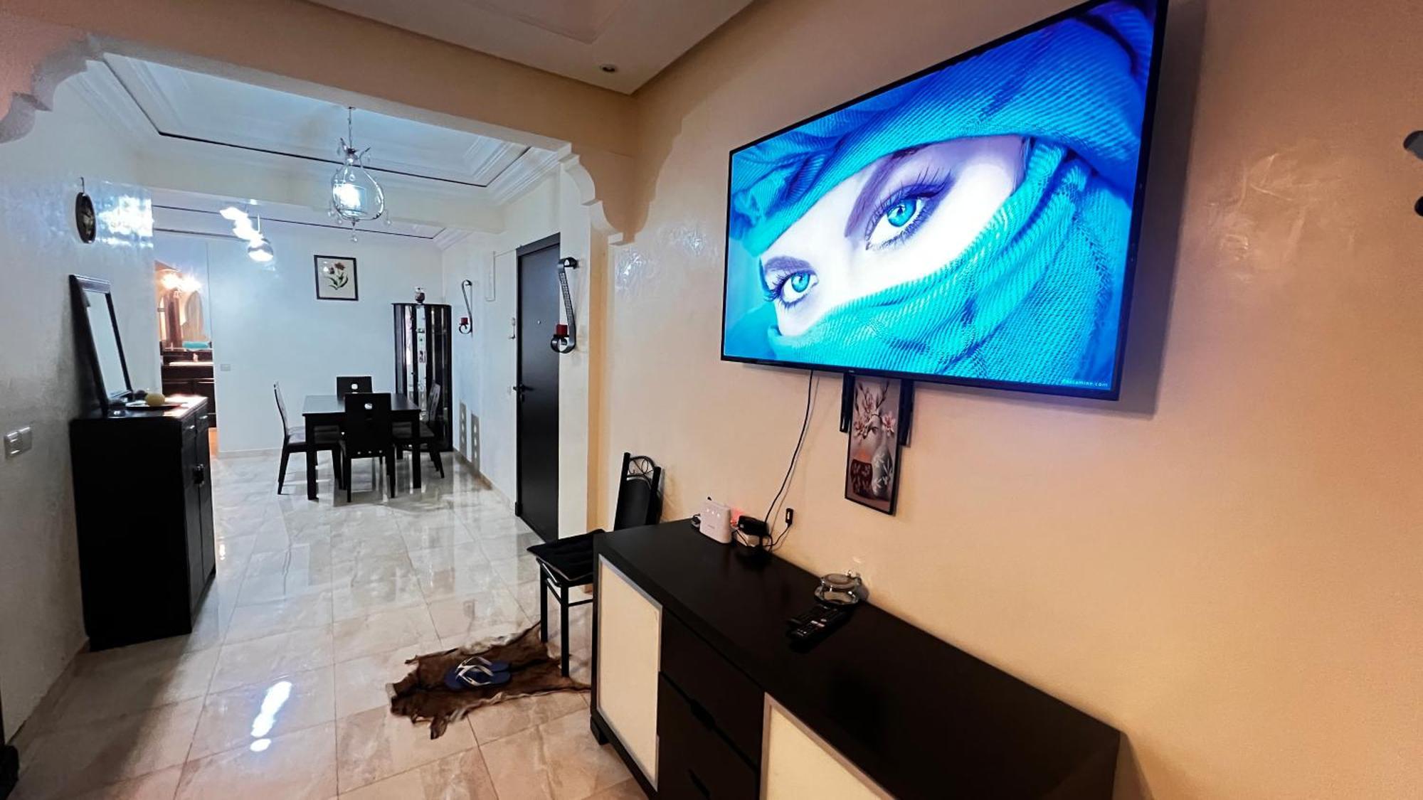 Magnifique Appartement Spacieux Confort Propre Familial 2 Chambres Salon Et Salle A Manger A 20Mn A Pied De Place Jemaa El Fina 4 Piscines Dans Espace De Golf A 12 Mn En Voitures L Entree Est Gratuit Pour La Clientele Ouvert Entre 10H Et 20H Marrakesh Ngoại thất bức ảnh